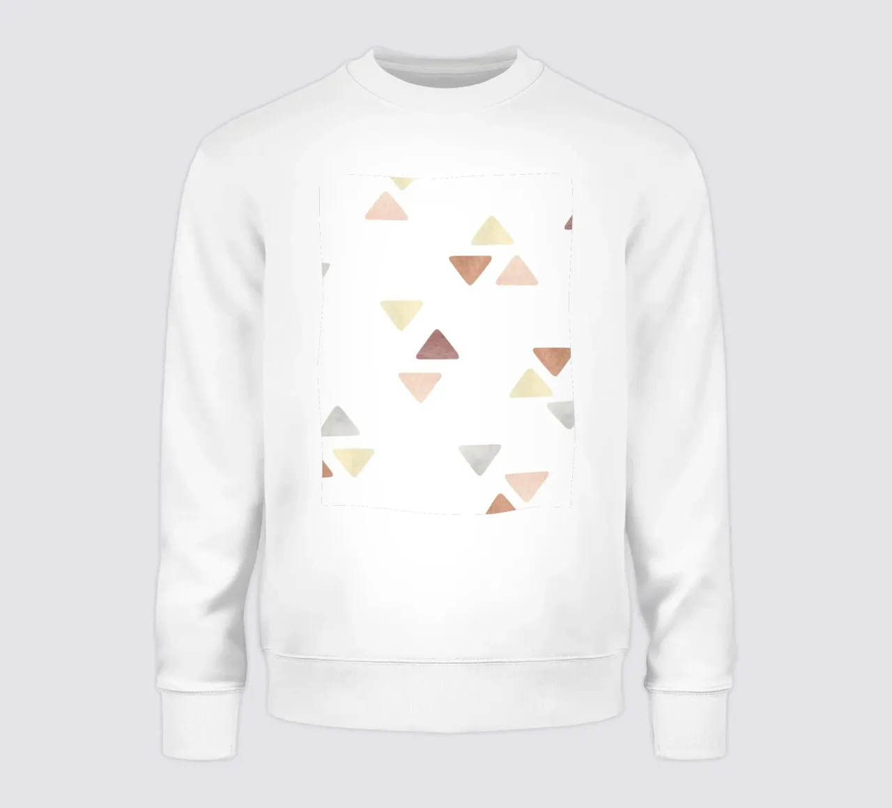 Geometrische Dreiecke – Pastell und Minimalismus Sweatshirt von Whole©