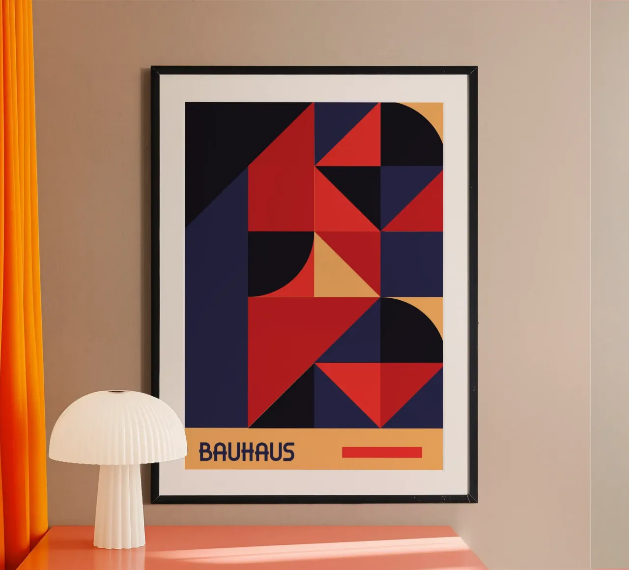 Bauhaus Forme geometriche in grassetto Astratto De Stijl Stampa carta hahnemühle da Grungeo