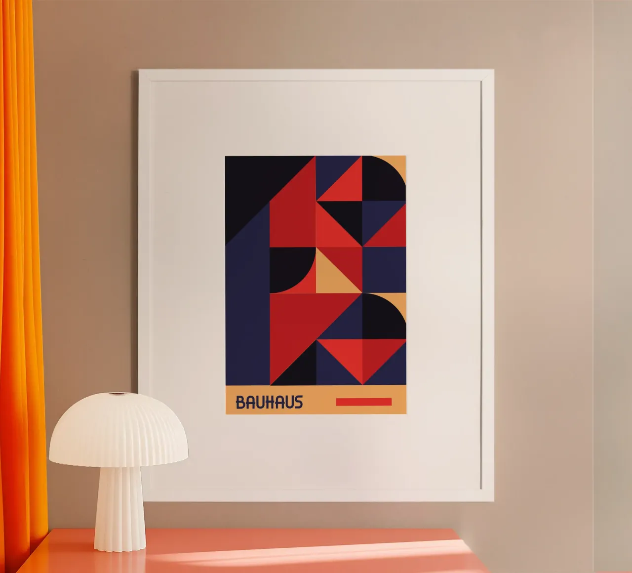 Bauhaus Forme geometriche in grassetto Astratto De Stijl Stampa carta hahnemühle da Grungeo