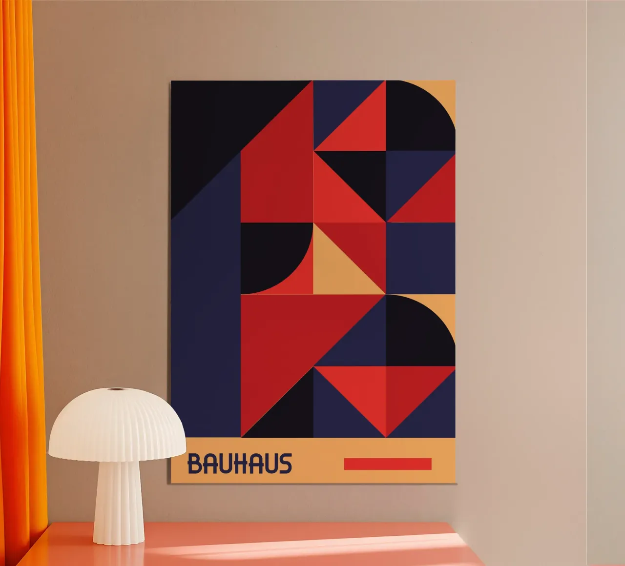 Bauhaus Forme geometriche in grassetto Astratto De Stijl Stampa carta hahnemühle da Grungeo