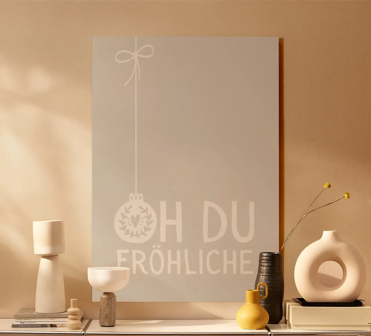 Oh du Fröhliche alu-dibond by PurePeachChristmas