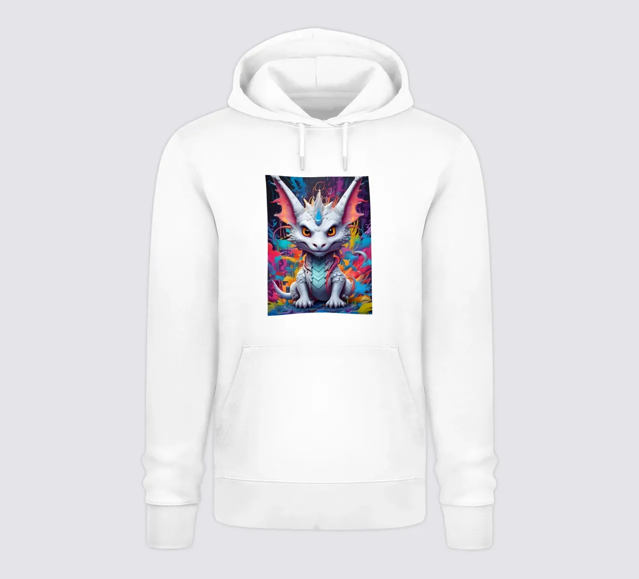 Piccolo drago bianco felpa con cappuccio da MakArena