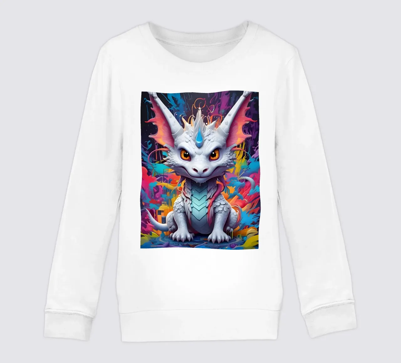 Piccolo drago bianco felpa bambino da MakArena