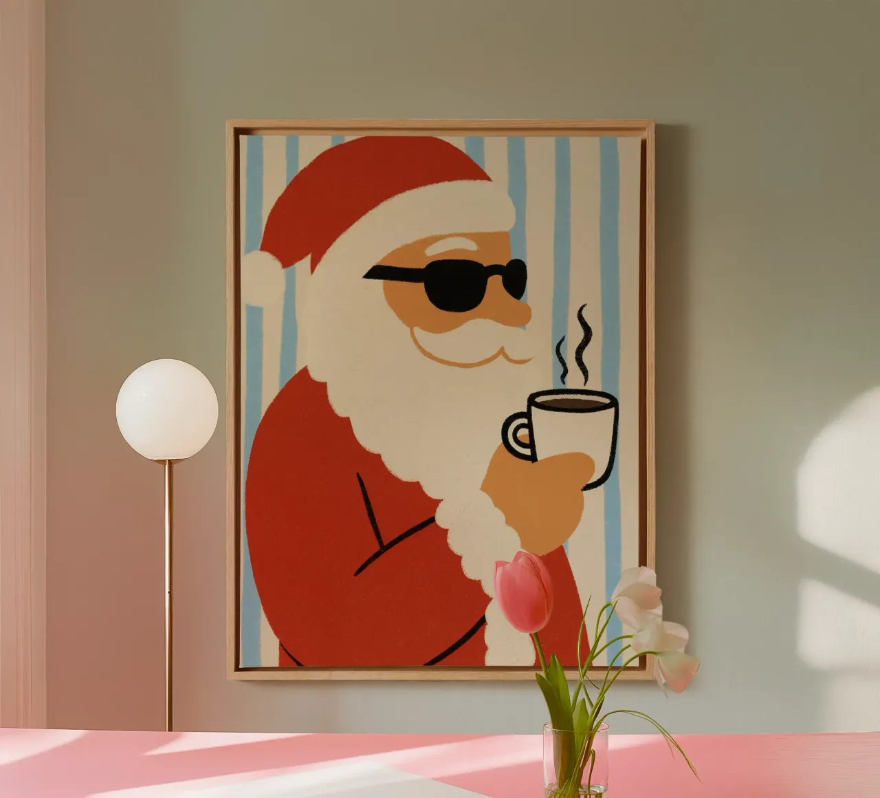 Father Christmas canvas by PurePeachChristmas