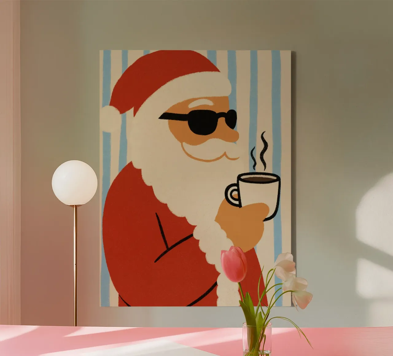 Father Christmas canvas by PurePeachChristmas