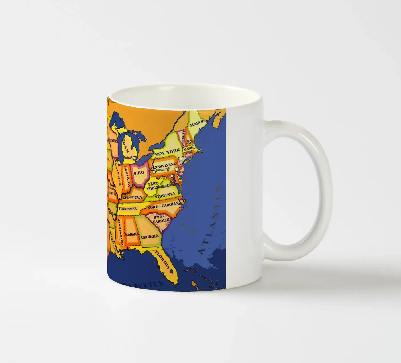 USA ceramic mug by Piccola Serenata