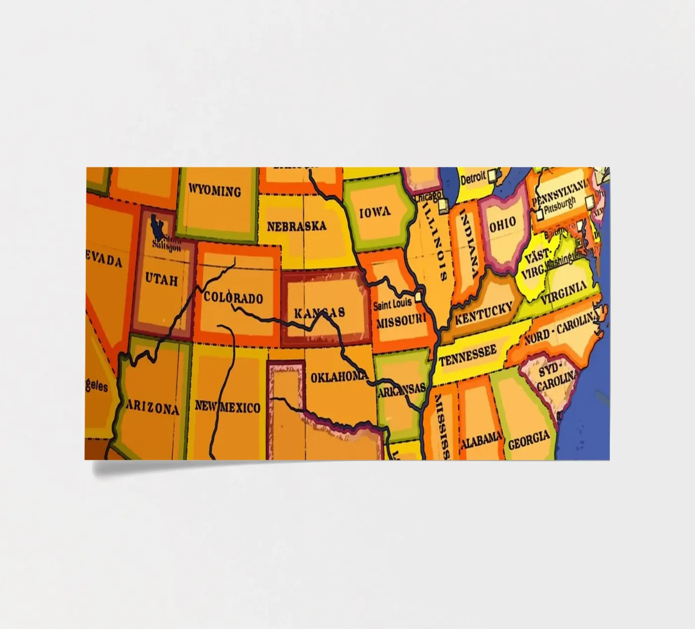 USA sticker sheet by Piccola Serenata
