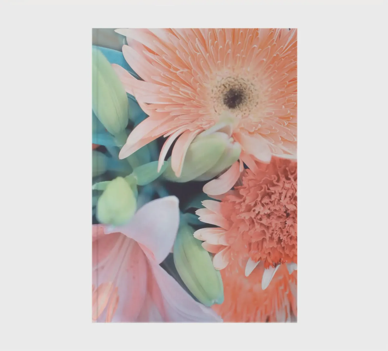 Coral Bouquet notebook by Eva Nev Photography