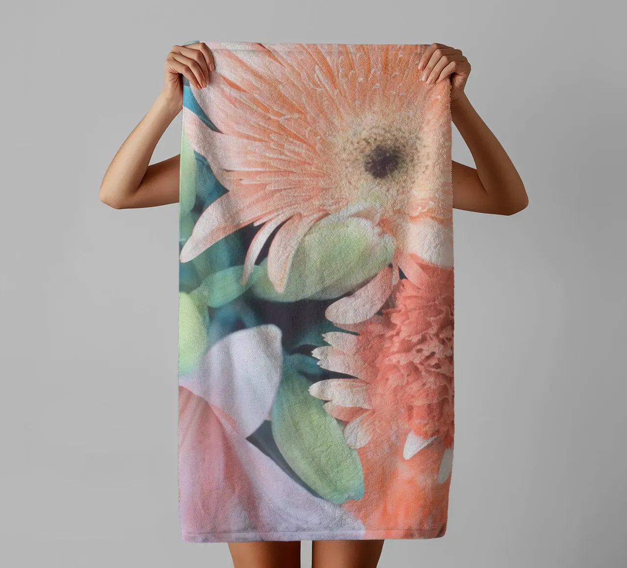 Bouquet di corallo asciugamano da bagno da Eva Nev Photography
