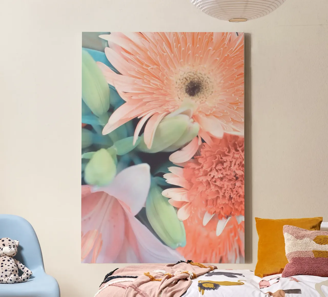 Bouquet di corallo tela con Cornice a cassetta da Eva Nev Photography