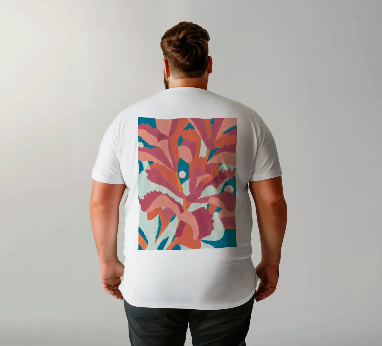 Abstract Bloom - Poster d'arte floreale moderna t-shirt da Studio Sori