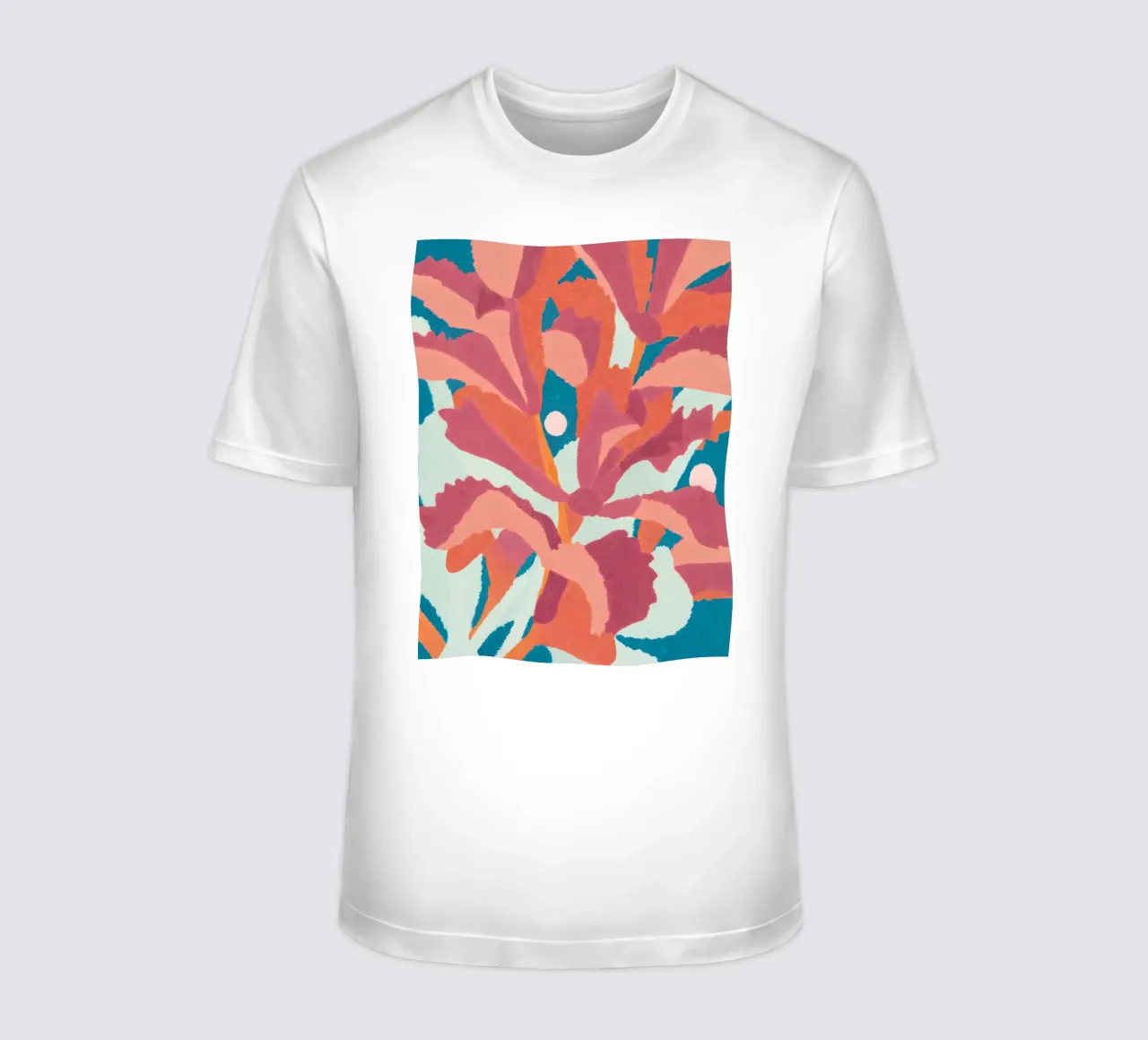 Abstract Bloom - Poster d'arte floreale moderna t-shirt da Studio Sori