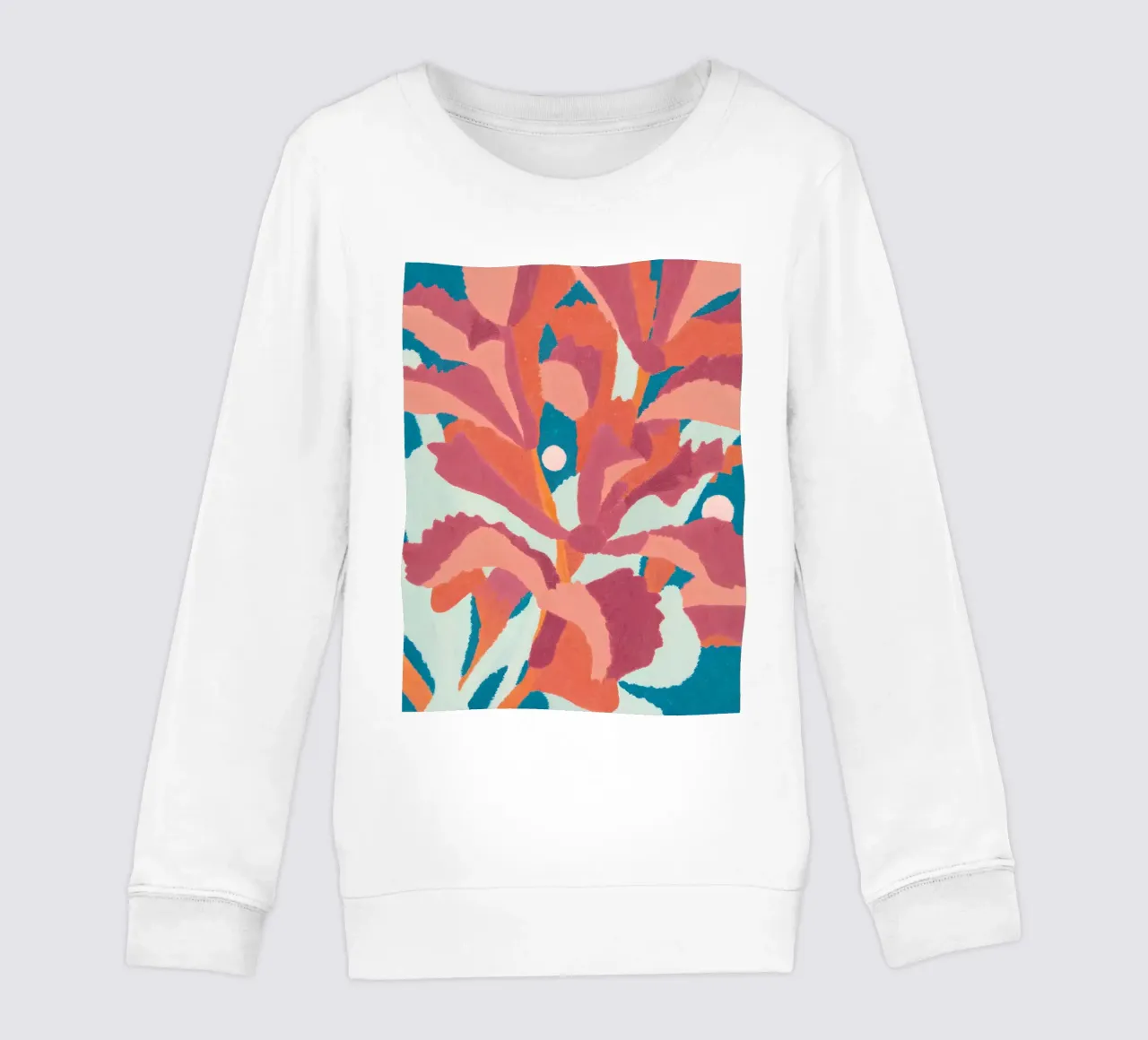Abstract Bloom - Poster d'arte floreale moderna felpa bambino da Studio Sori