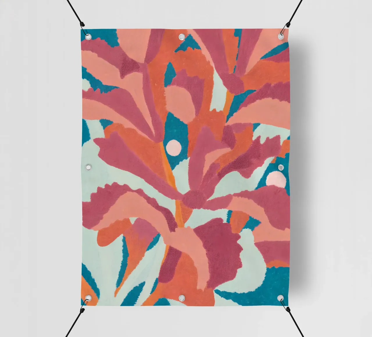 Abstract Bloom - Poster d'arte floreale moderna telo in pvc da Studio Sori