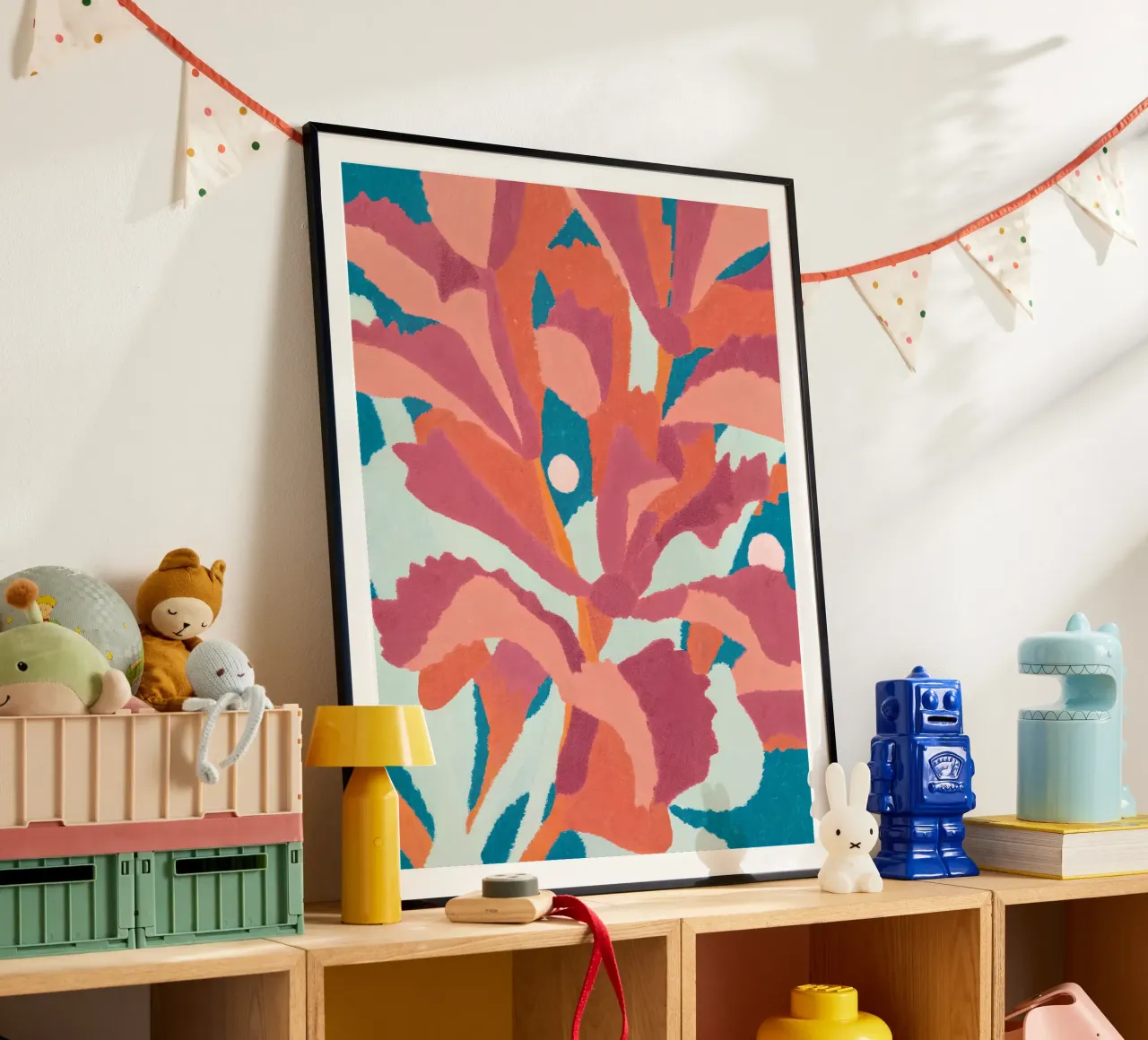 Abstract Bloom - Poster d'arte floreale moderna carta hahnemühle da Studio Sori