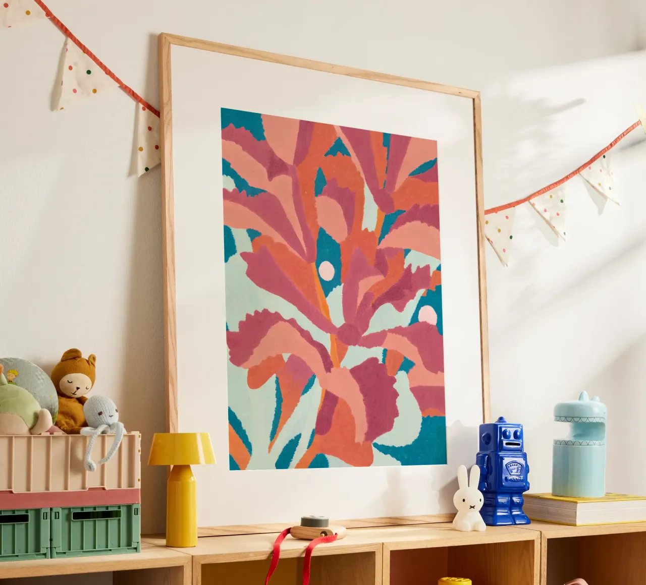 Abstract Bloom - Poster d'arte floreale moderna carta hahnemühle da Studio Sori