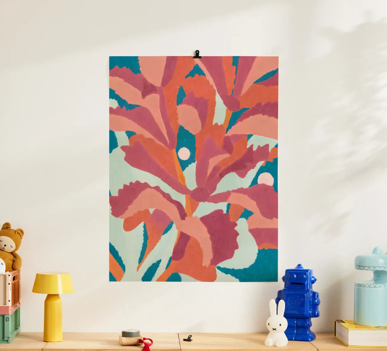 Abstract Bloom - Poster d'arte floreale moderna carta hahnemühle da Studio Sori