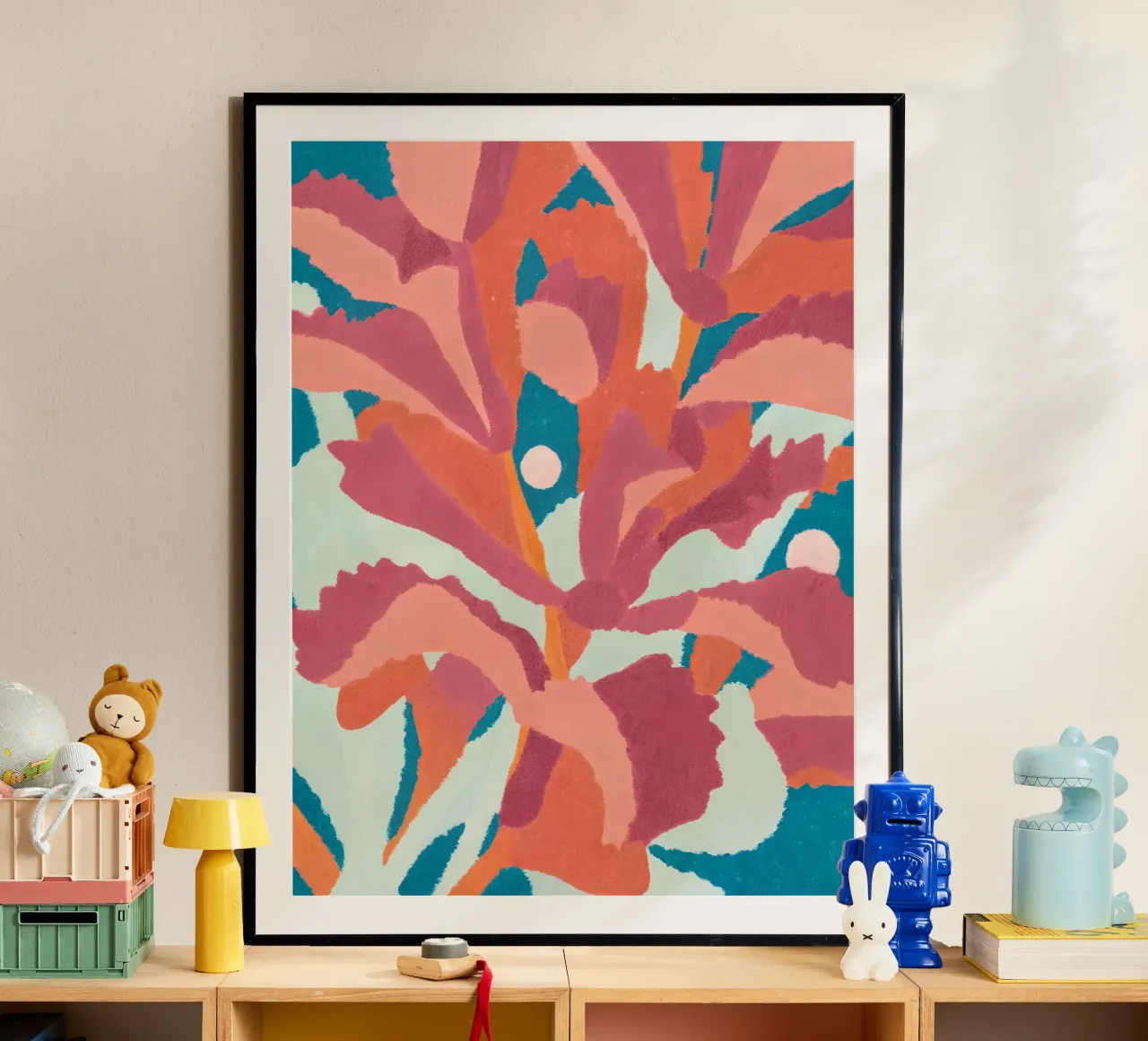 Abstract Bloom - Poster d'arte floreale moderna carta hahnemühle da Studio Sori