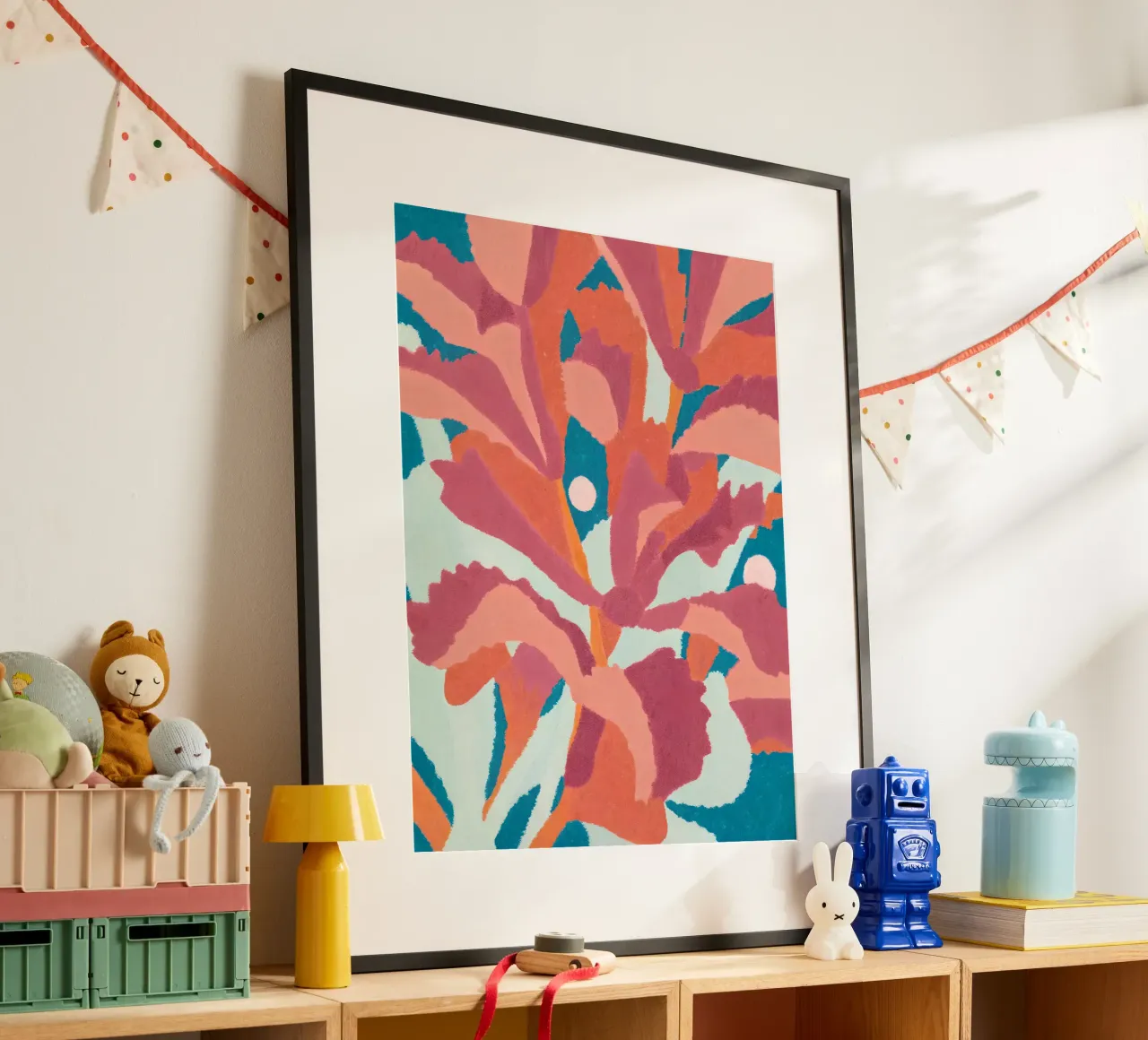 Abstract Bloom - Poster d'arte floreale moderna carta hahnemühle da Studio Sori