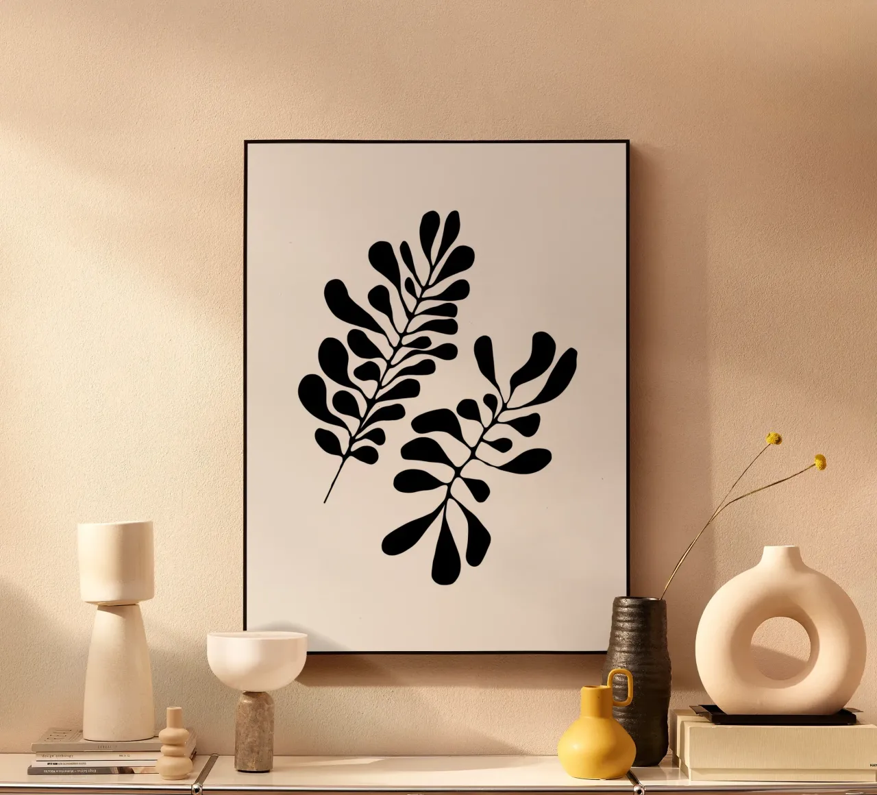 Silhouette botanica - Design minimalista di foglie plexiglass da Whole©
