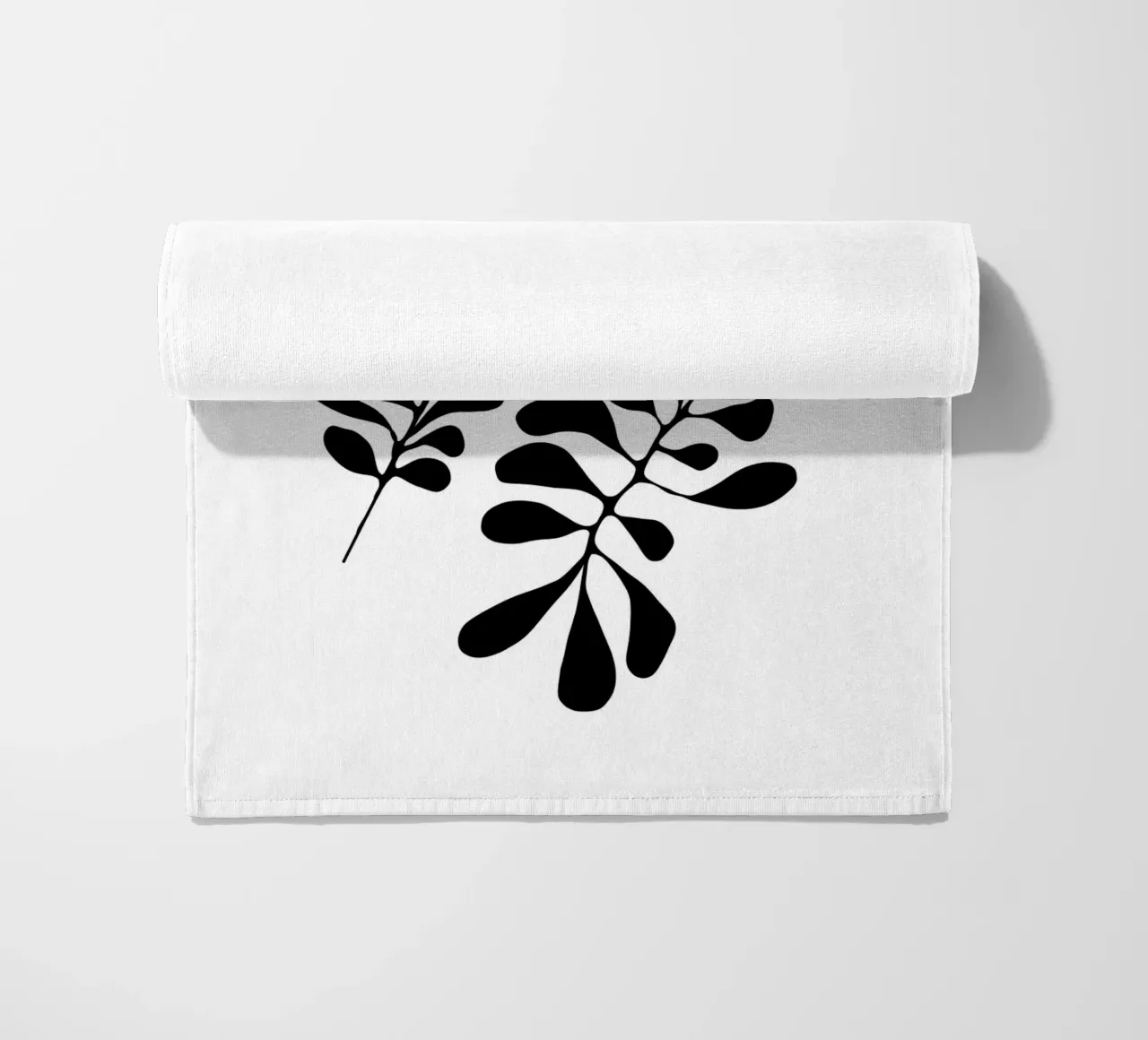 Silhouette botanica - Design minimalista di foglie telo mare da Whole©