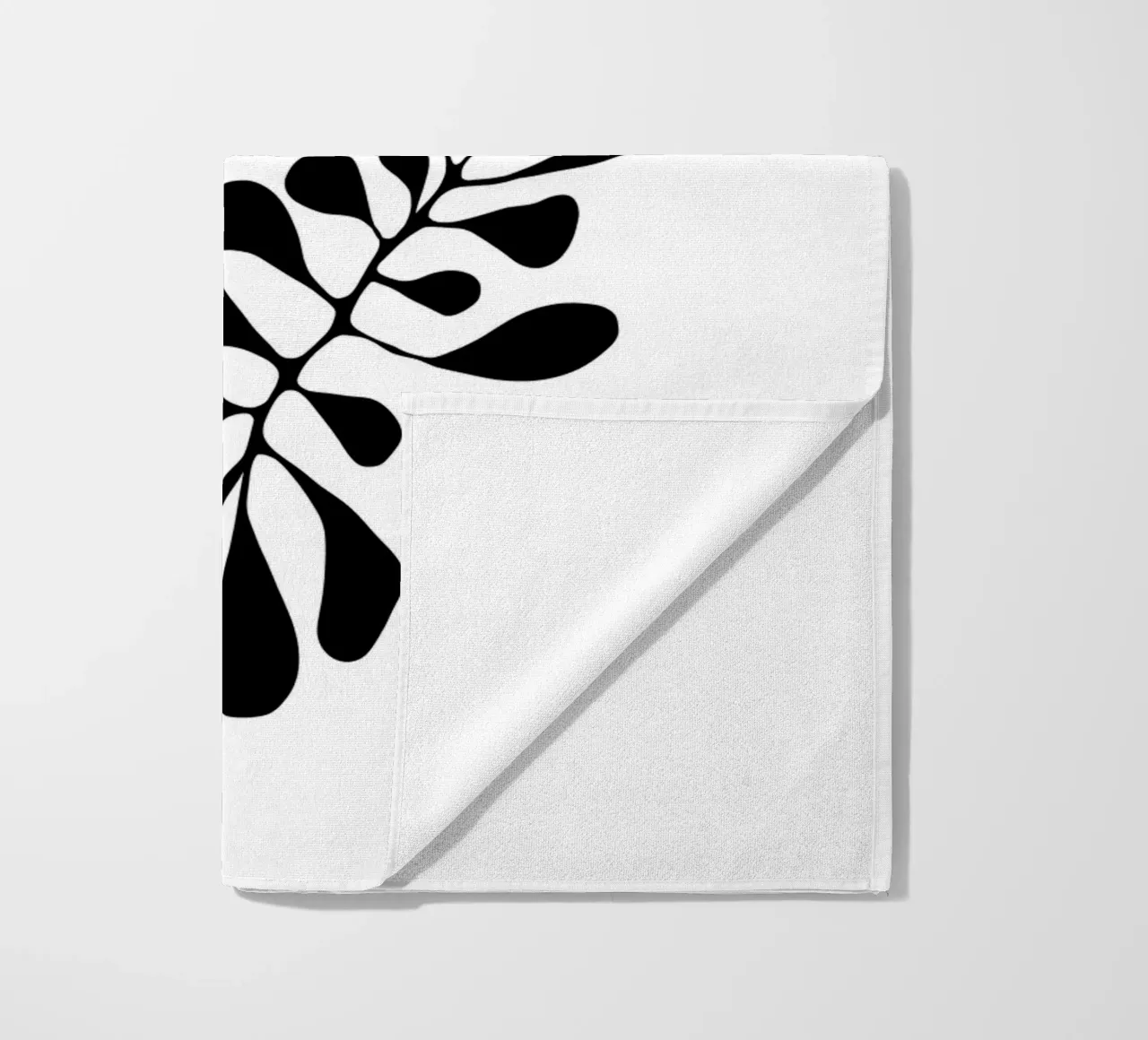 Silhouette botanica - Design minimalista di foglie telo mare da Whole©