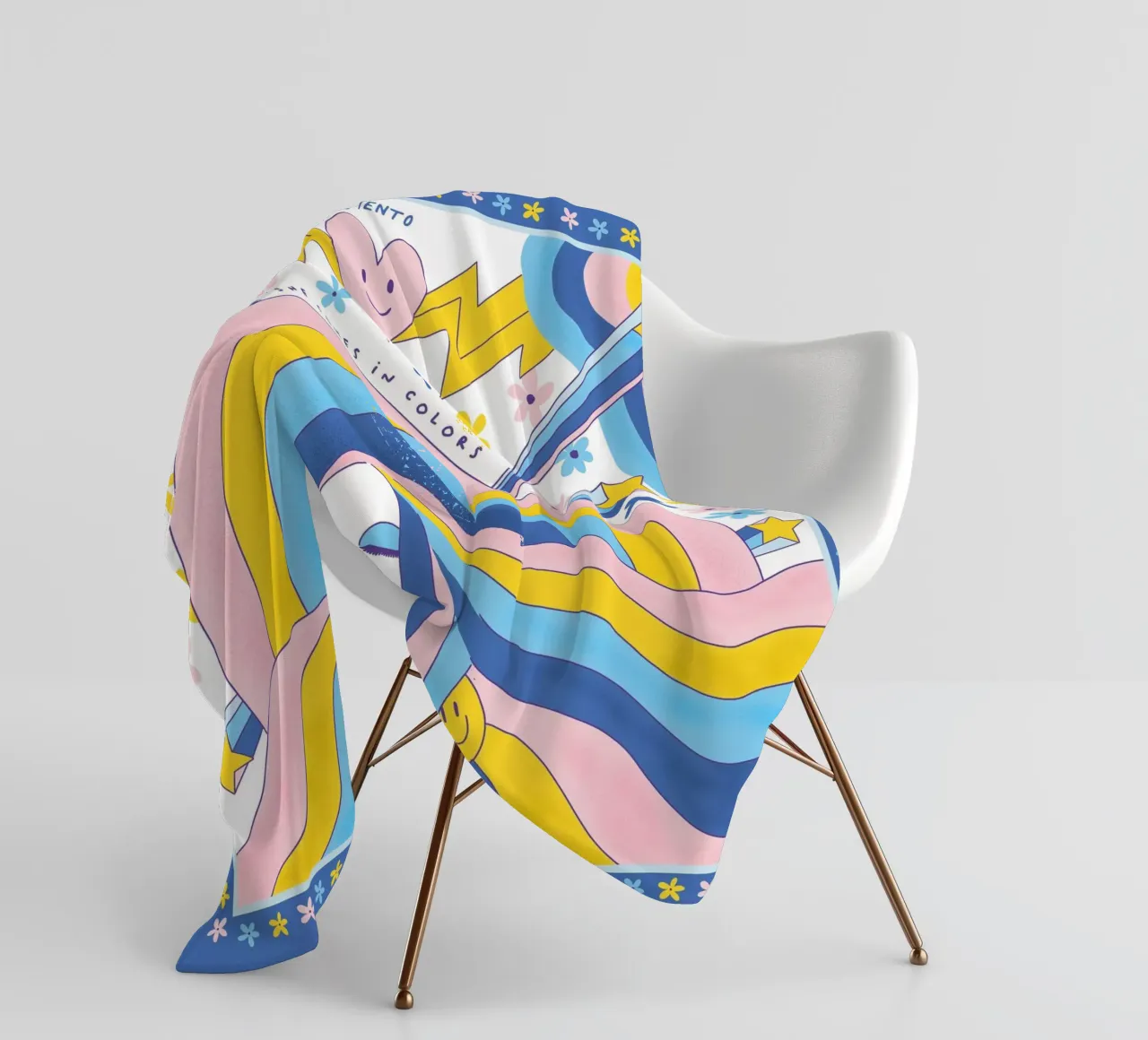 Rainbow Fleecedecke von tiento