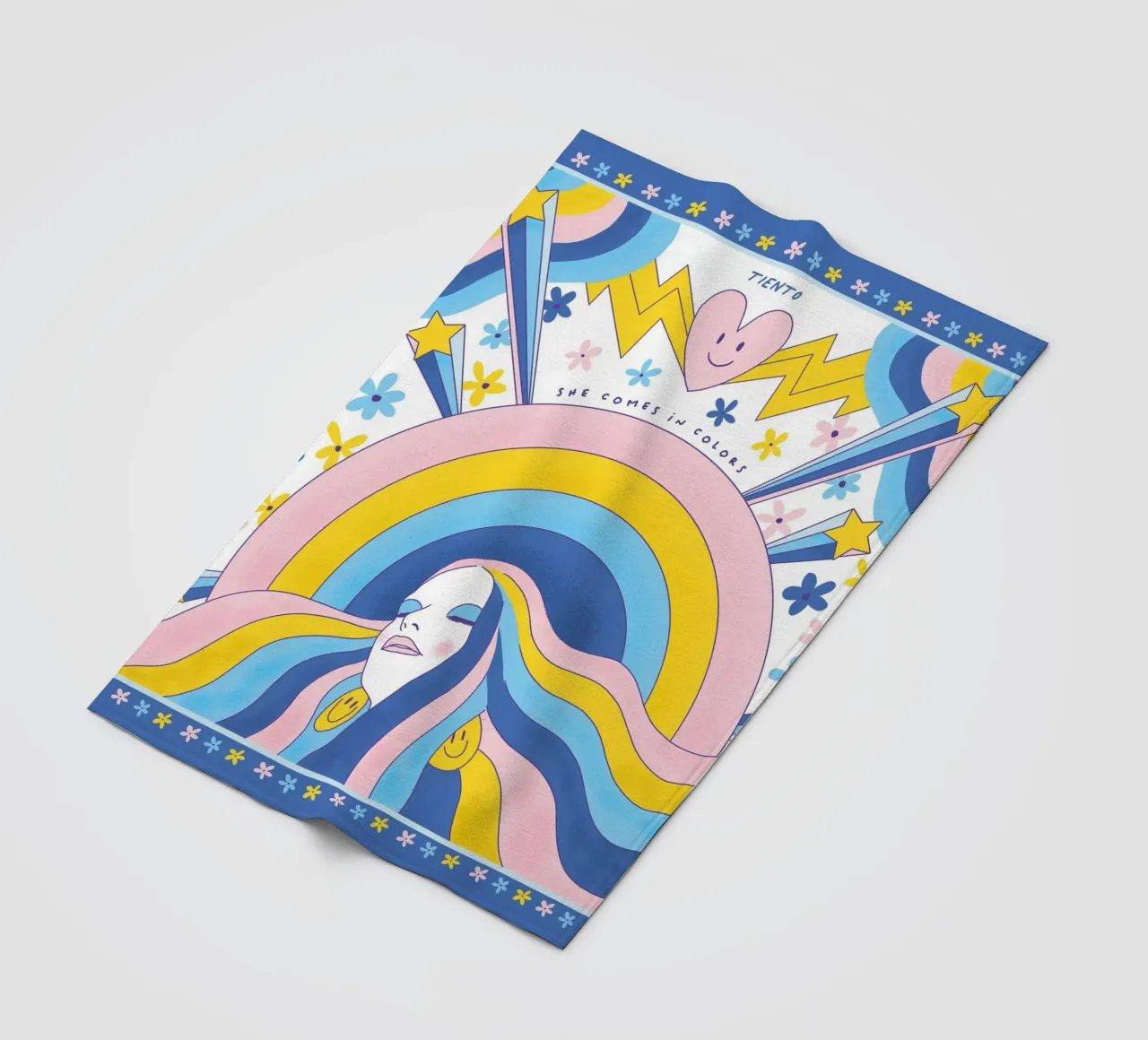 Rainbow Fleecedecke von tiento