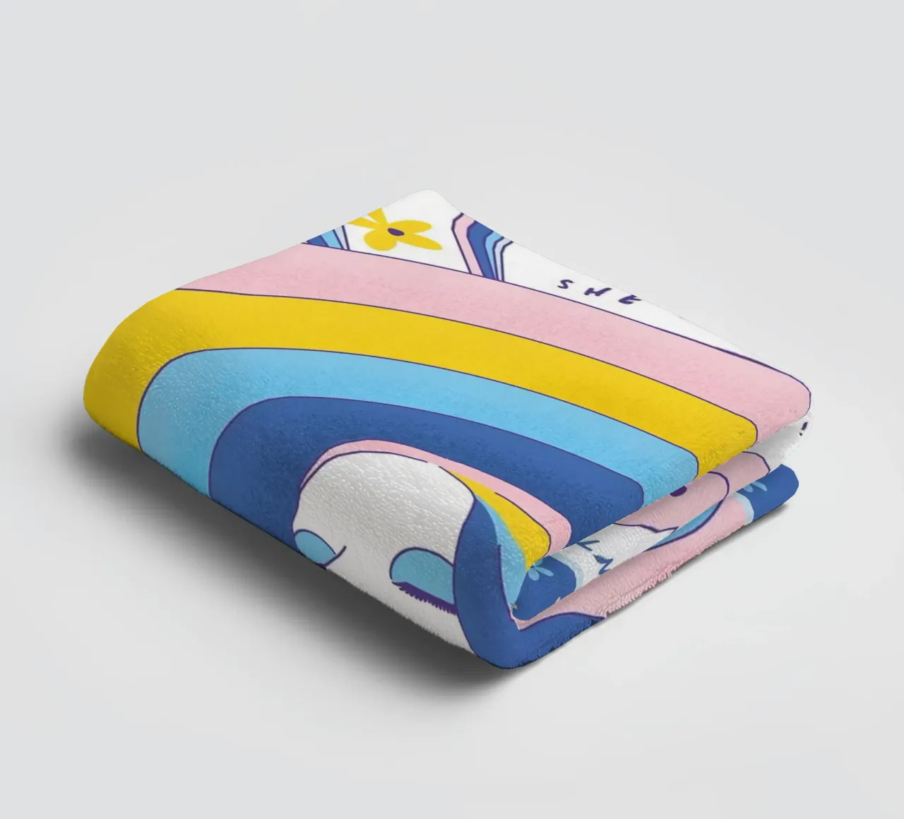 Rainbow towel by tiento