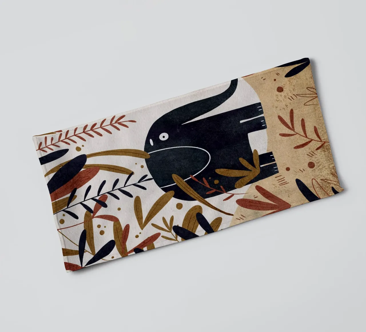 Nelli Suneli - L'éléphant dans la jungle serviette de bain de The Artcircle