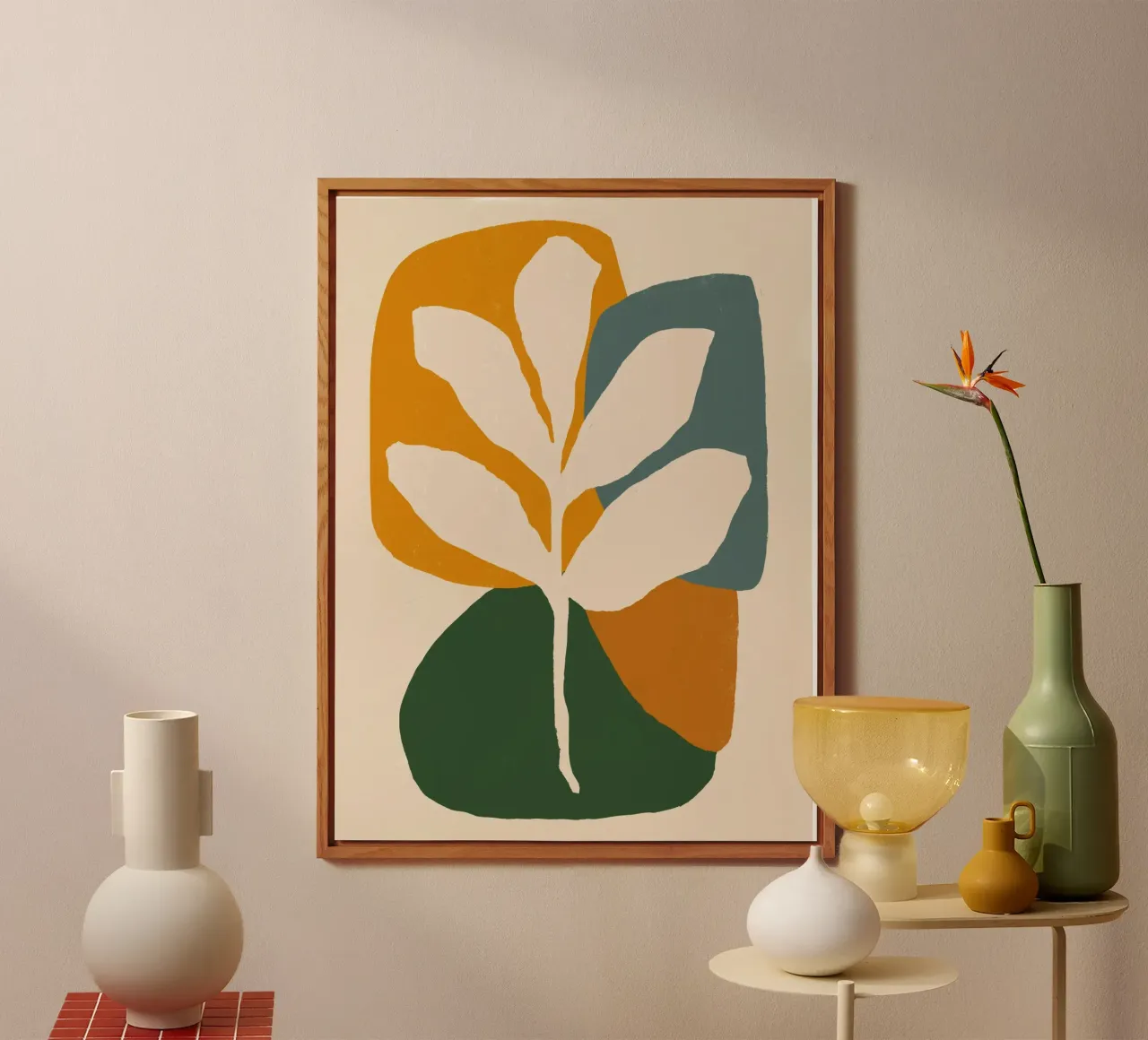 Abstract Leaf Composition forex plate by Life of Pie