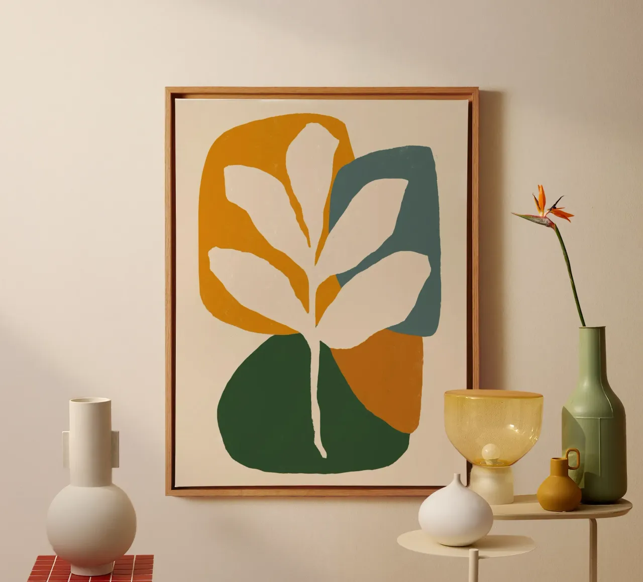 Abstract Leaf Composition canvas by Life of Pie