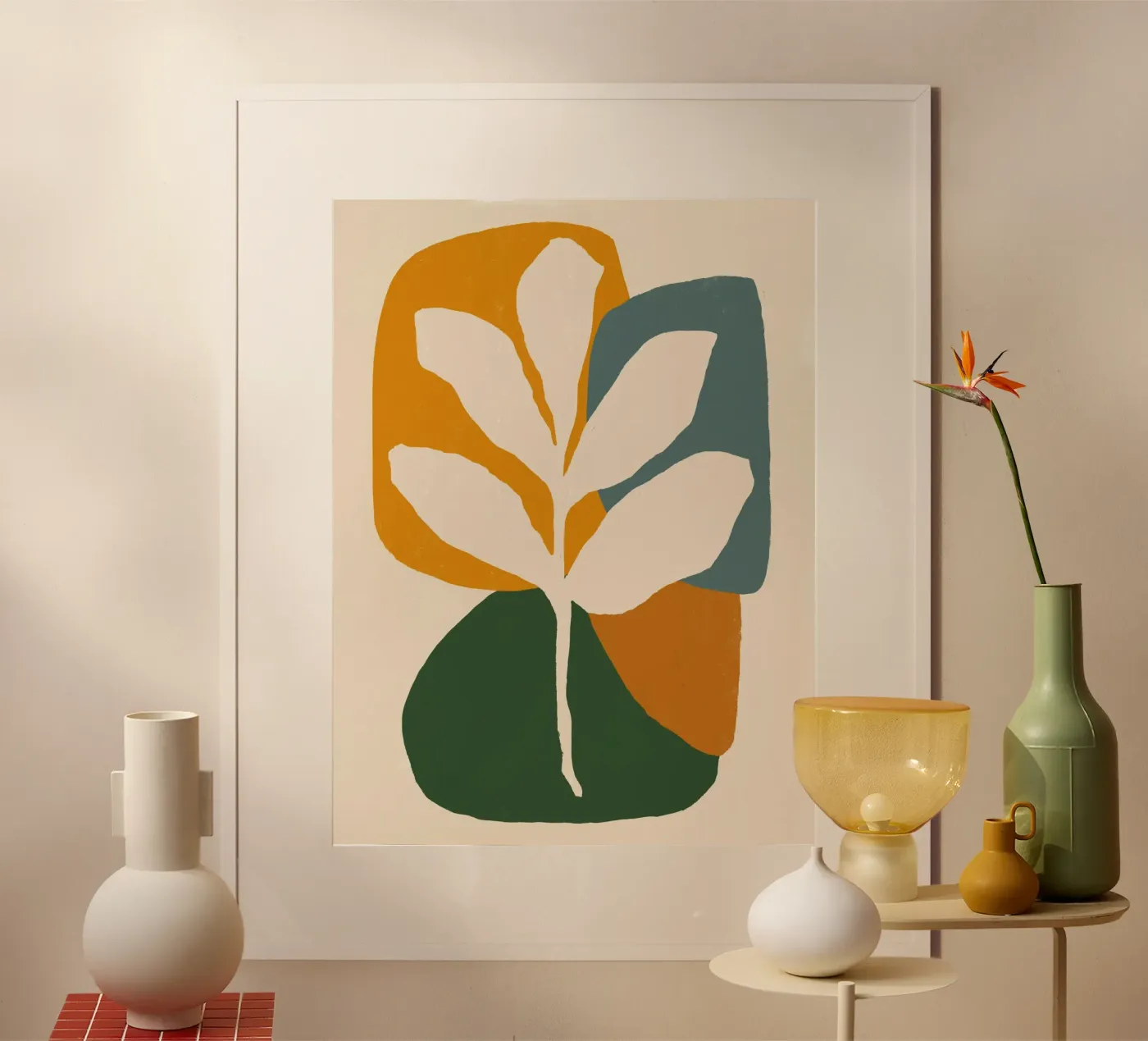 Abstract Leaf Composition Poster von Life of Pie