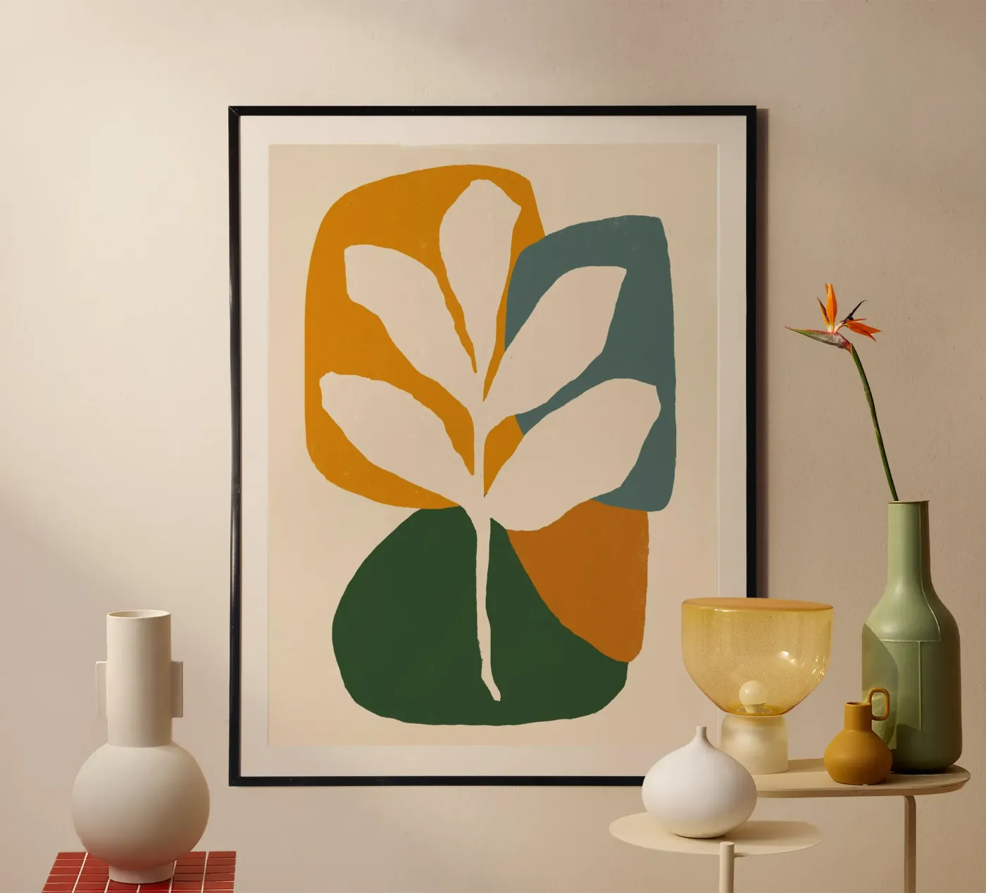 Abstract Leaf Composition Poster von Life of Pie