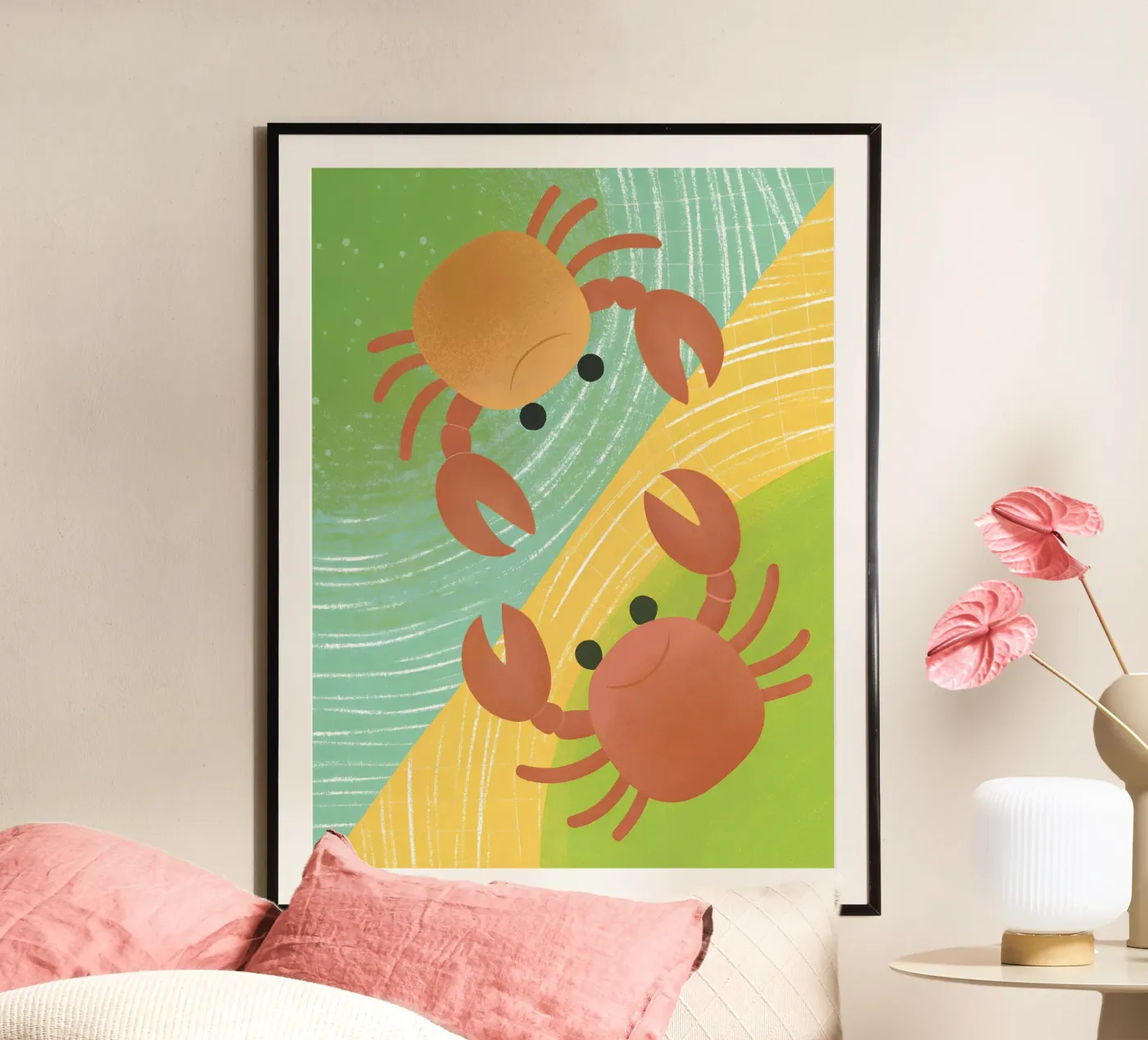Two Crabs poster by LOYAL SHOP