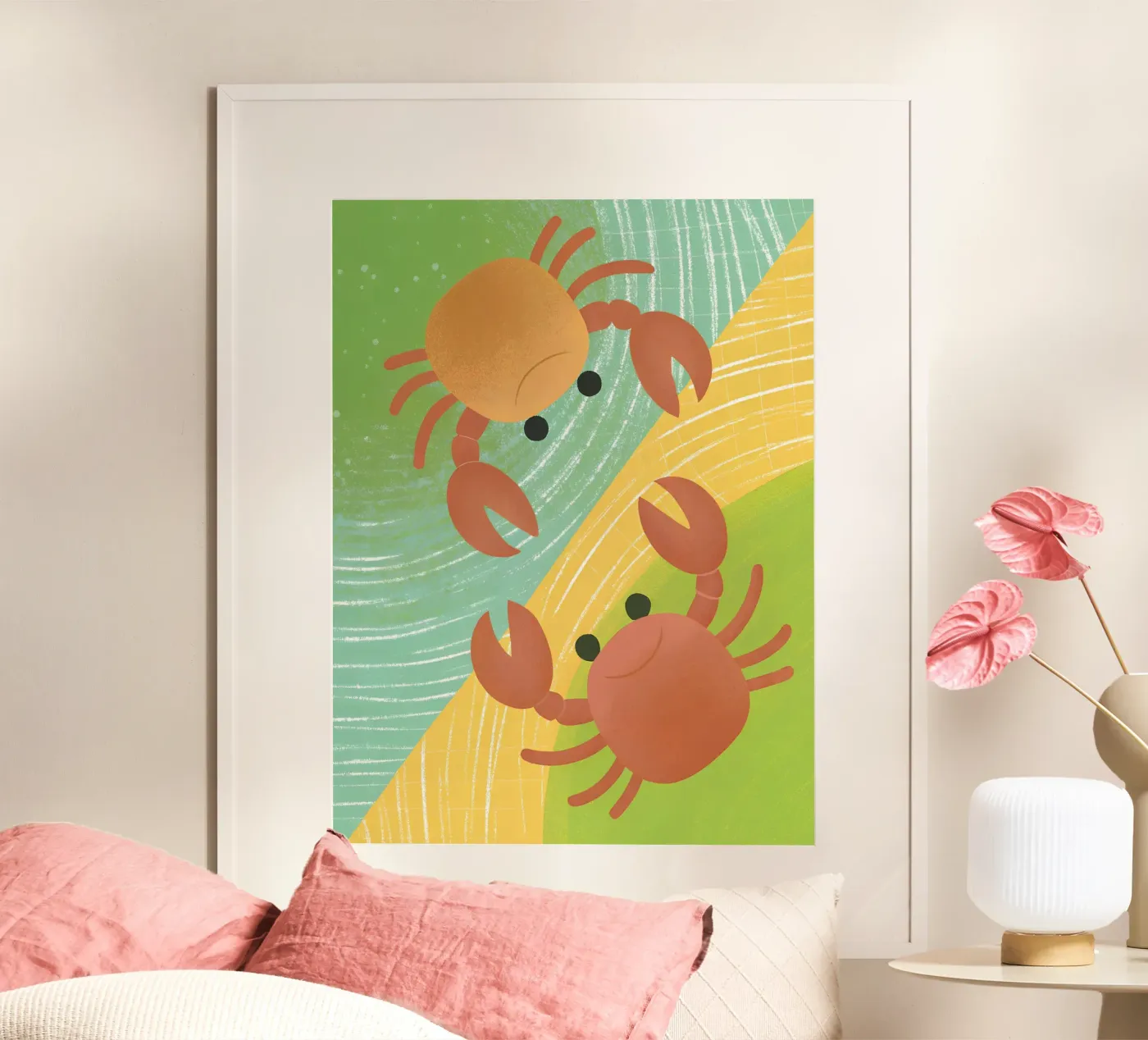 Two Crabs poster by LOYAL SHOP