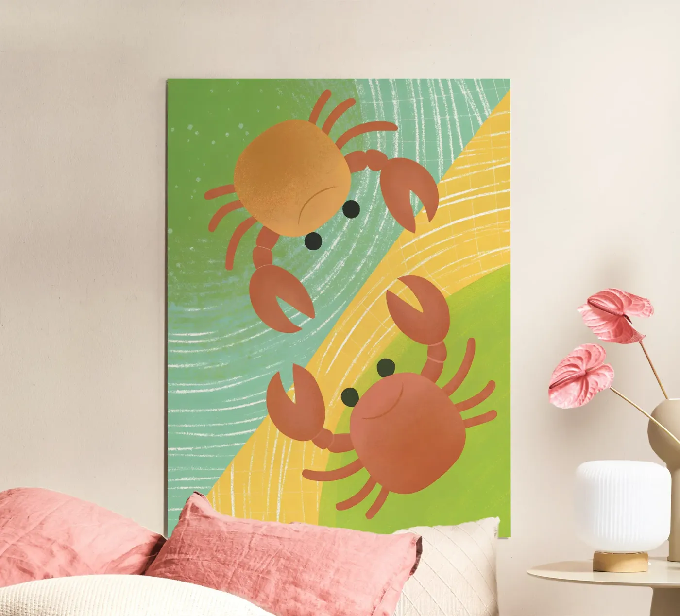 Two Crabs poster by LOYAL SHOP