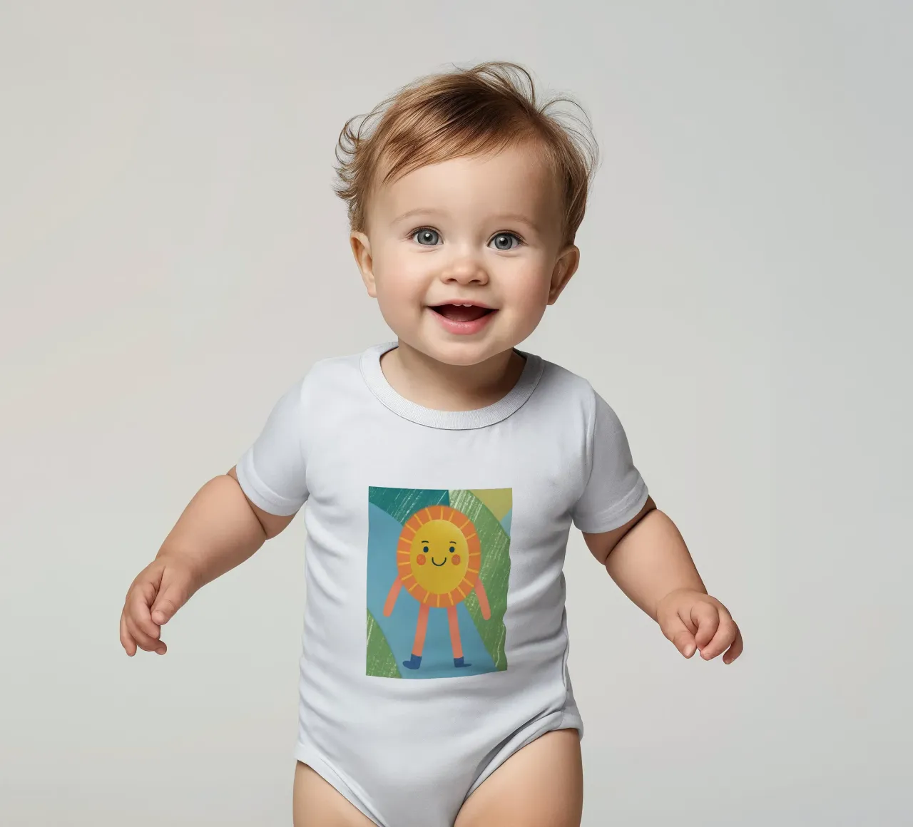 Sole che cammina body neonato maniche corte da LOYAL SHOP