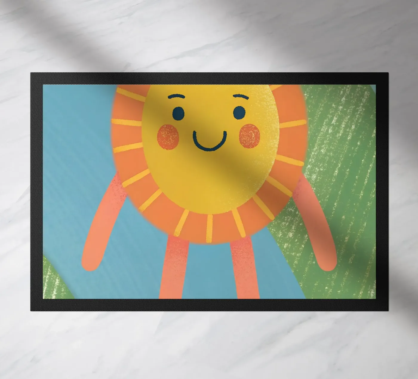 Walking Sun doormat by LOYAL SHOP