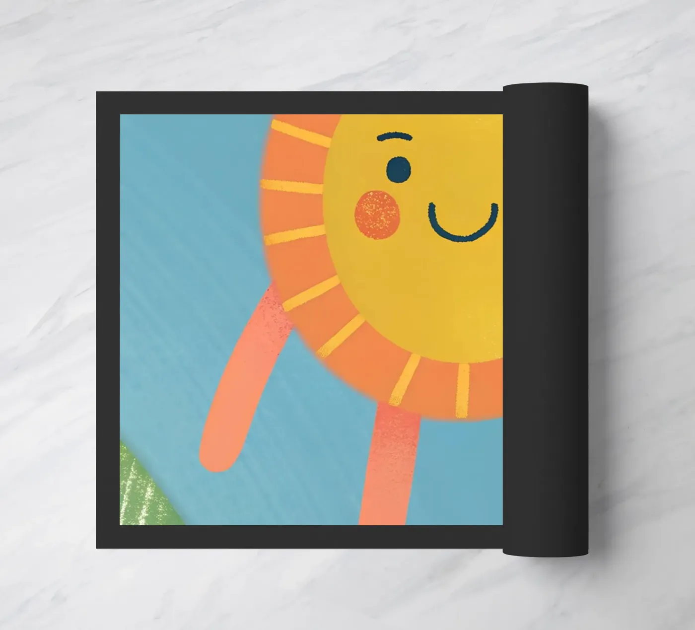 Walking Sun doormat by LOYAL SHOP