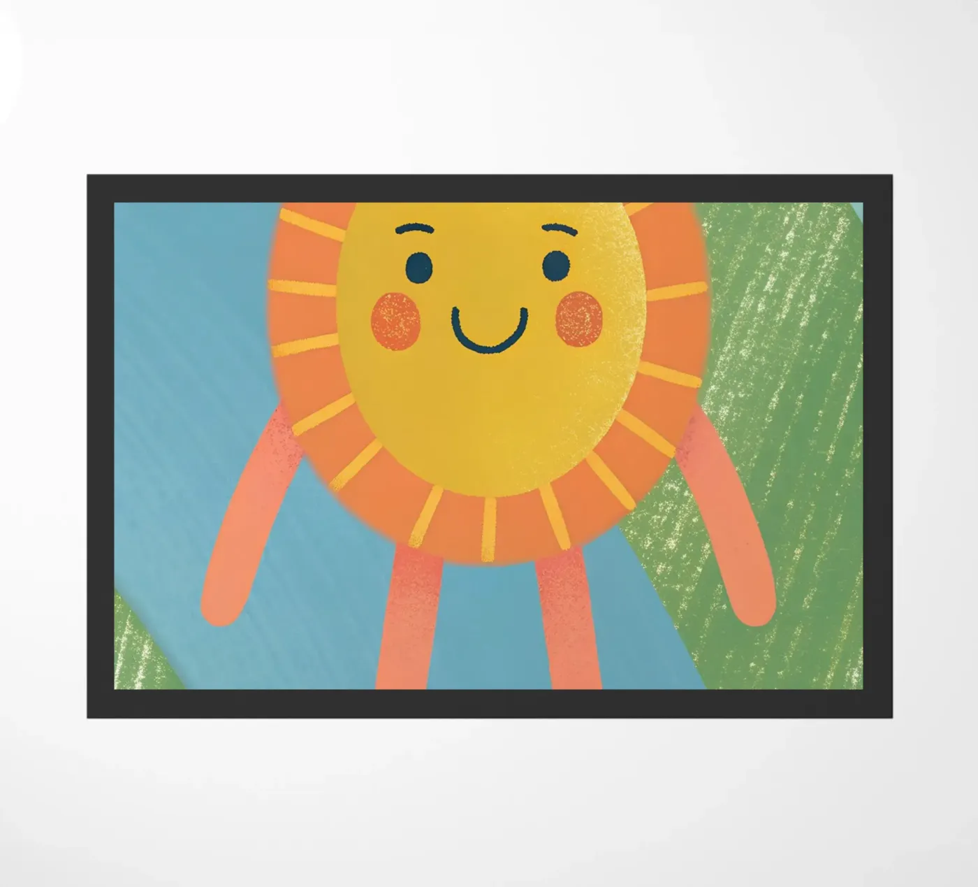 Walking Sun doormat by LOYAL SHOP