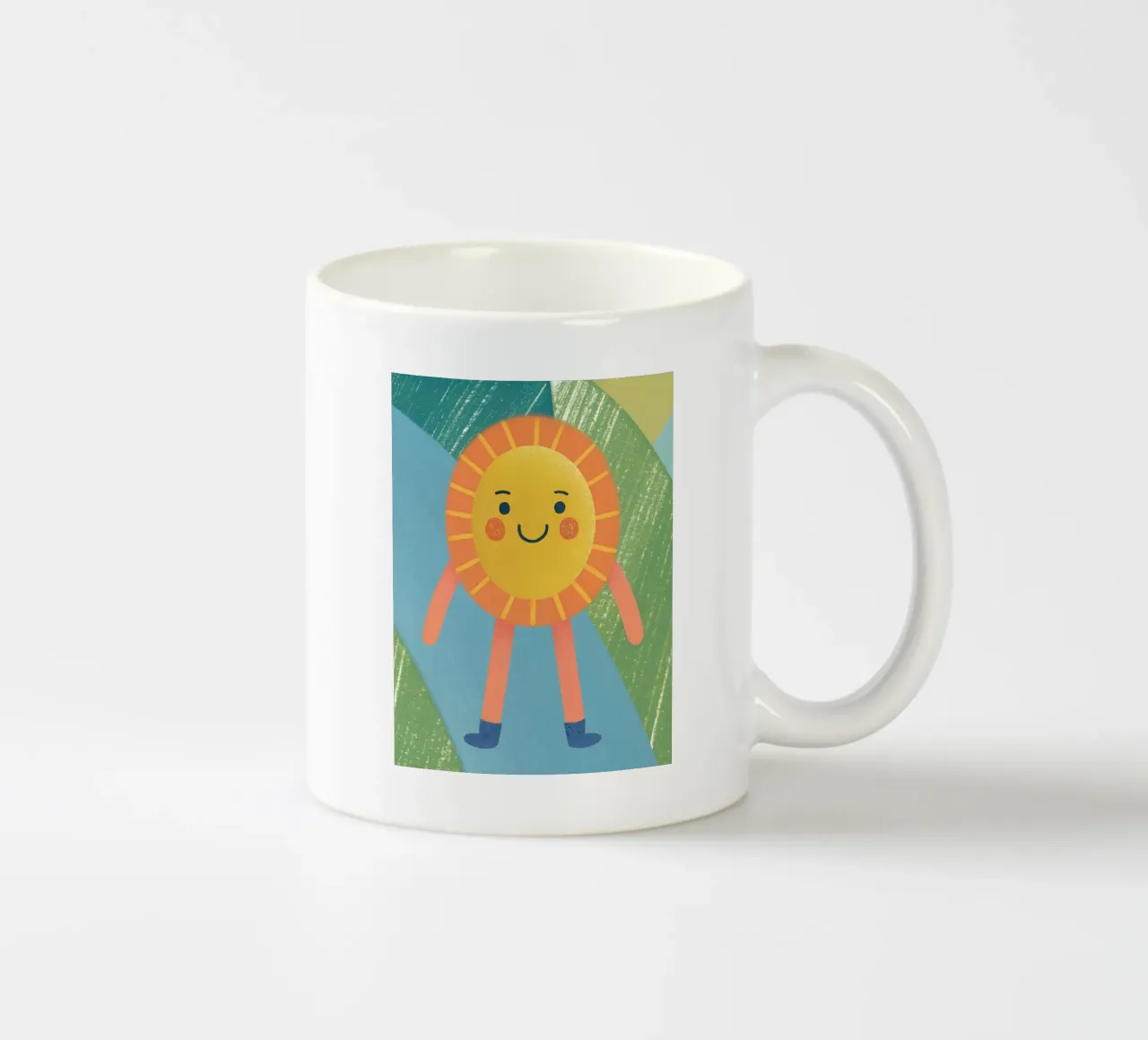 Sole che cammina tazza in ceramica da LOYAL SHOP