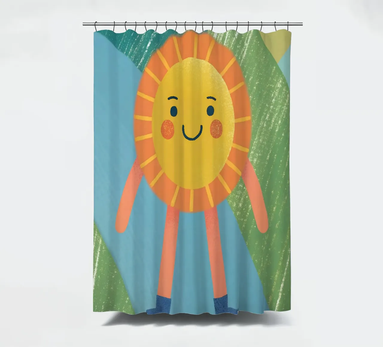 Sole che cammina tenda da doccia da LOYAL SHOP