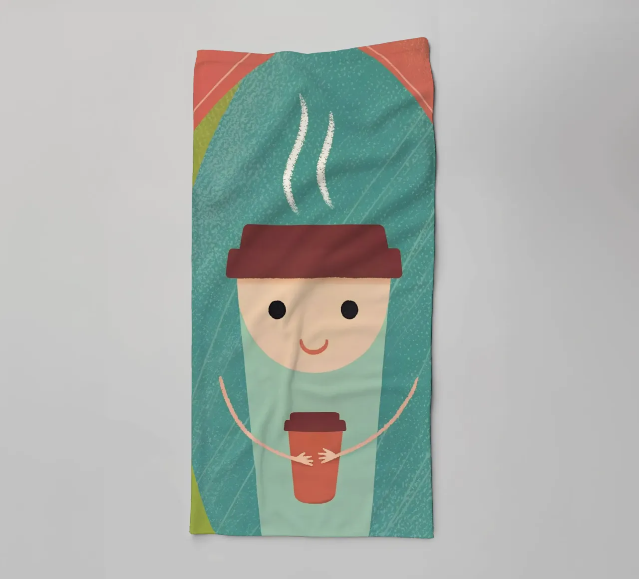 Tazza da caffè carina asciugamano da bagno da LOYAL SHOP