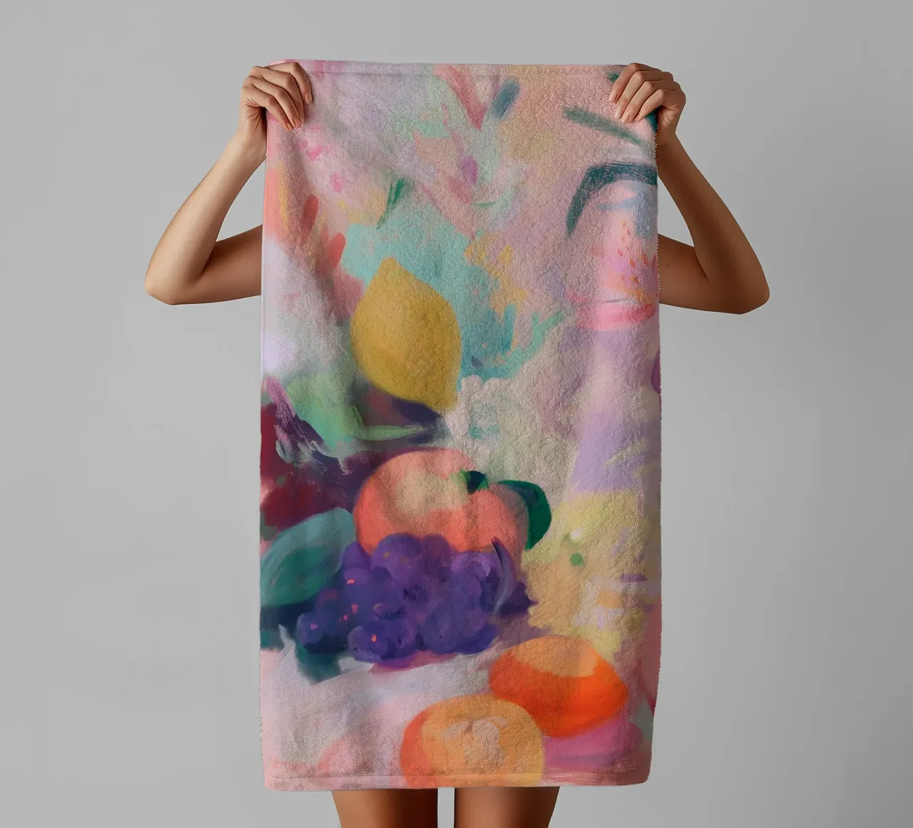 Summer's riot of colour towel by Carina Pop & Pastell