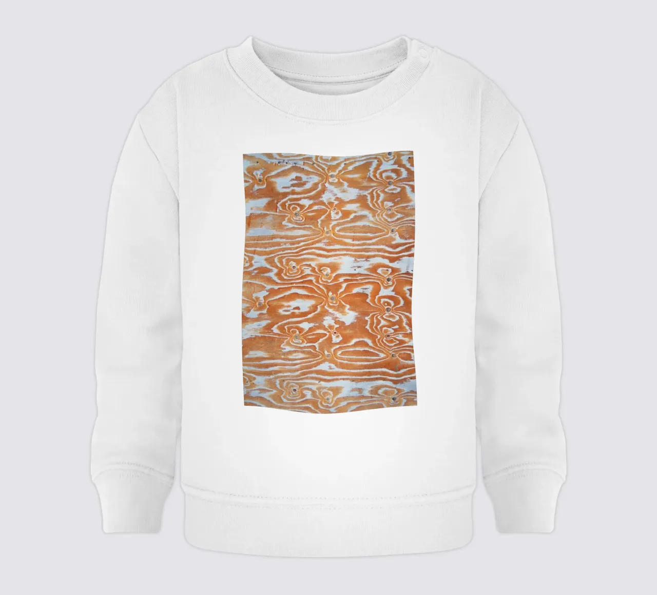 Wood pattern felpa neonato da Fjöllart