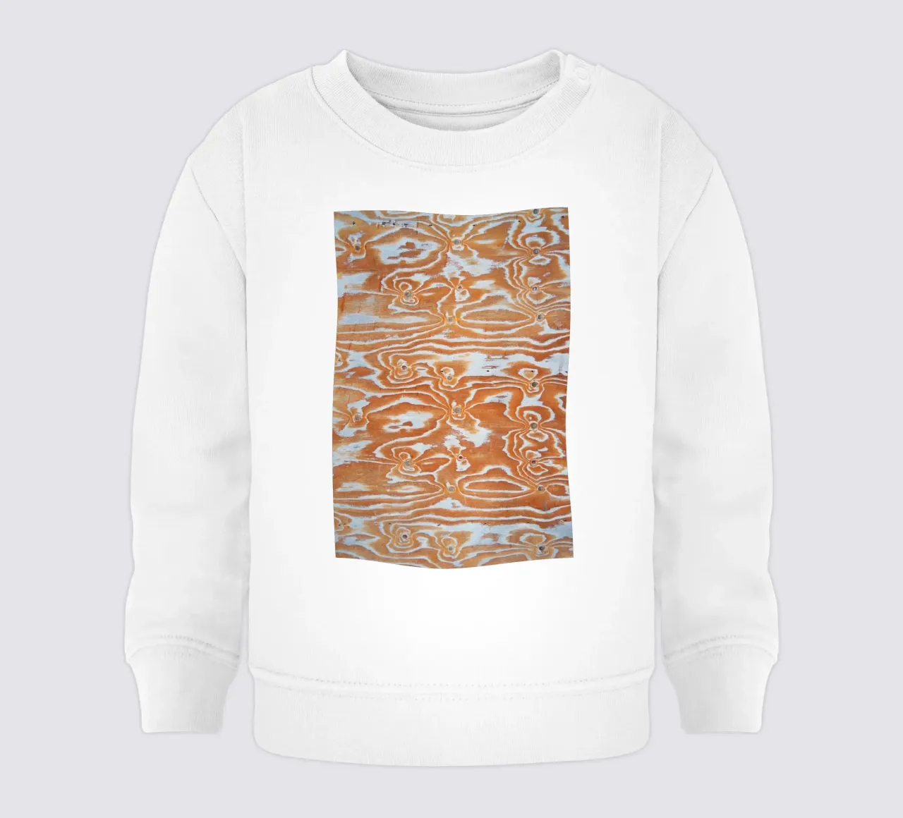 Wood pattern felpa neonato da Fjöllart