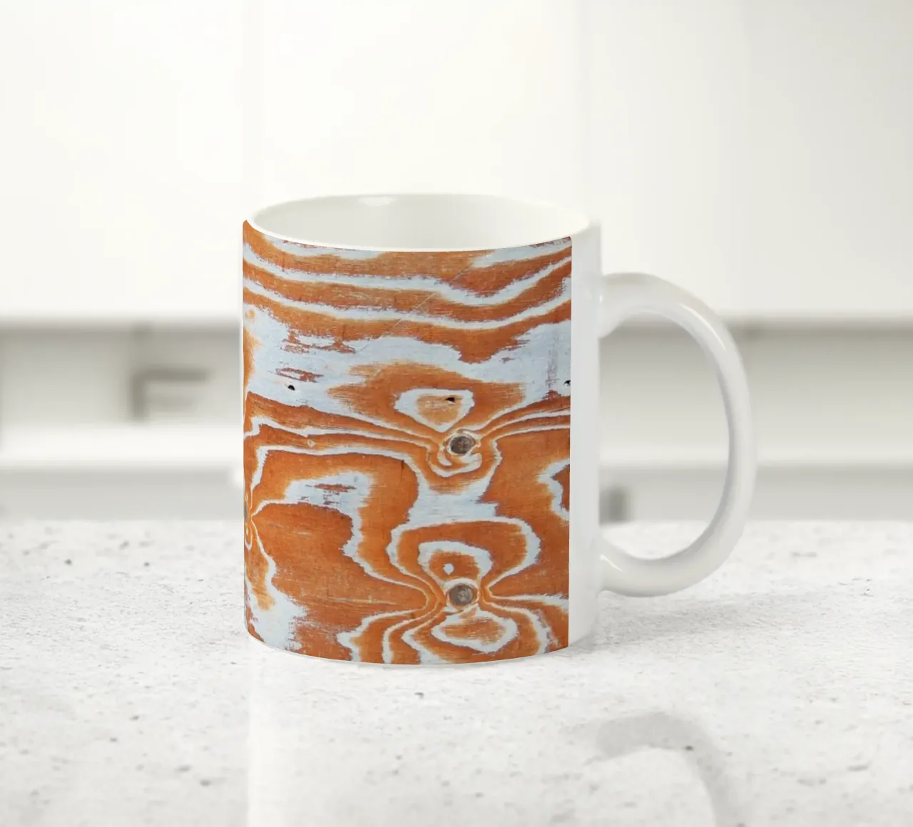 Wood pattern tazza in ceramica da Fjöllart