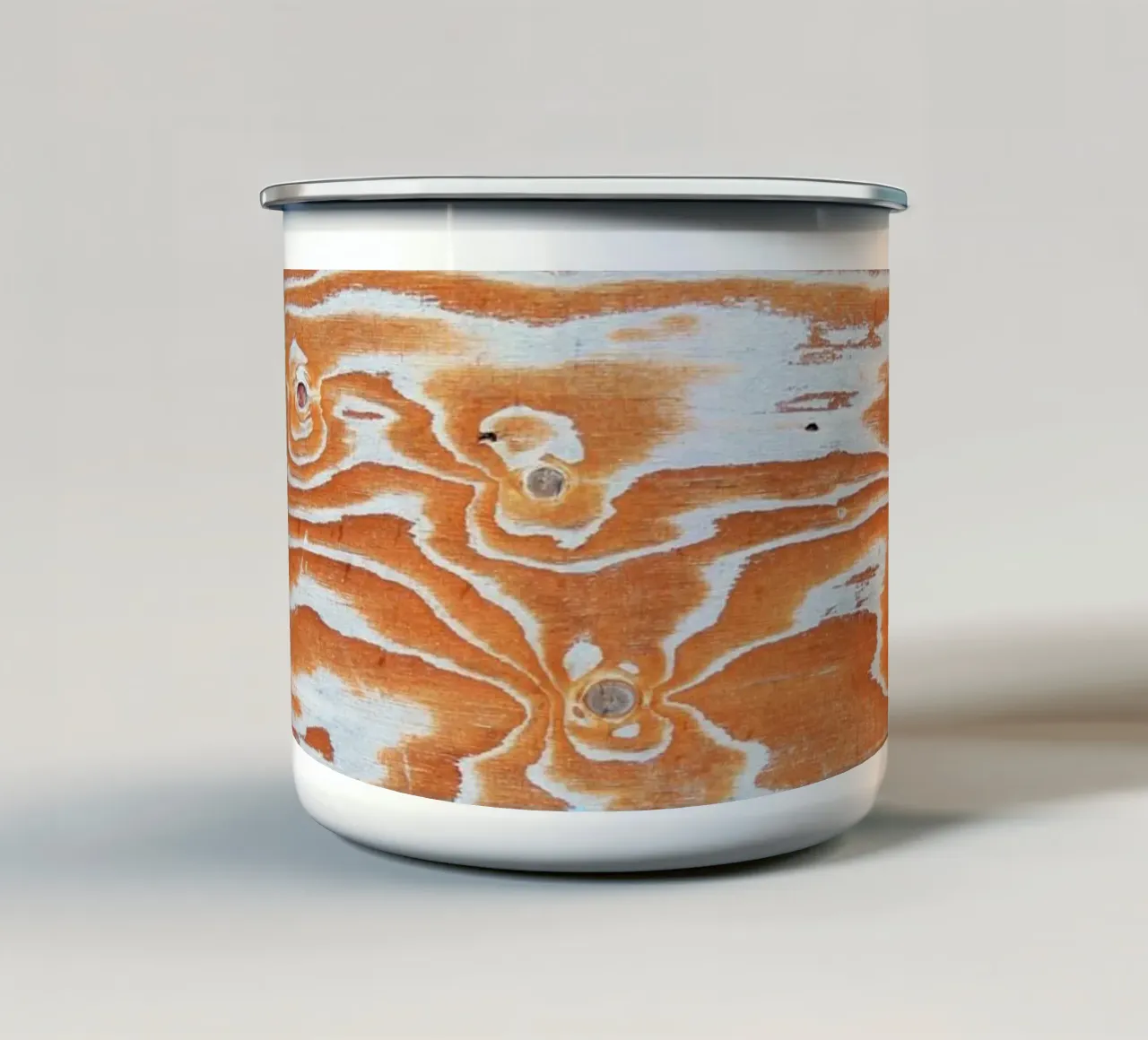 Wood pattern tazza in smalto da Fjöllart