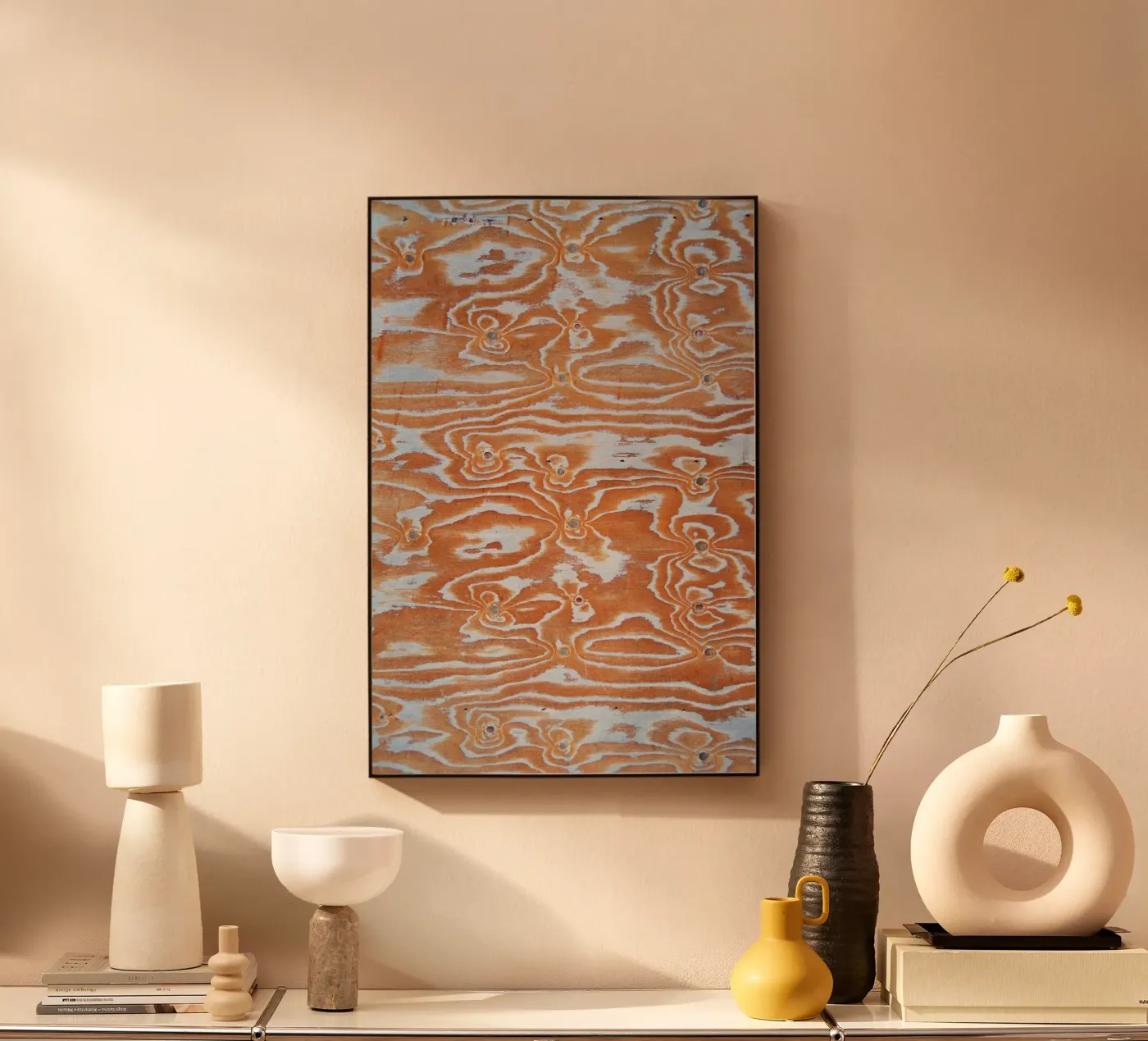 Wood pattern acryl van Fjöllart